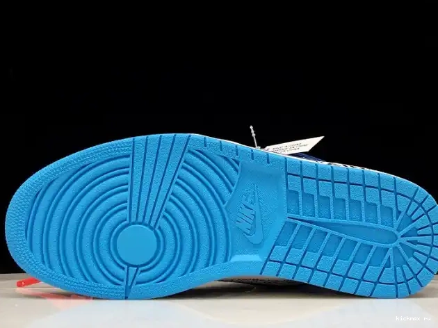 Cheap UNC Jordan Powder AQ0818-148 Off-White Blue 1 Air 0407